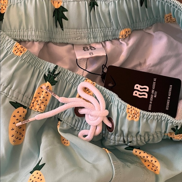 Bondi Beamers Pineapple Print Women's Athletic Shorts - Picture 6 of 6
